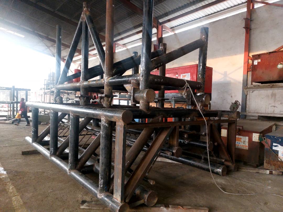 Préfabrication board landing perenco